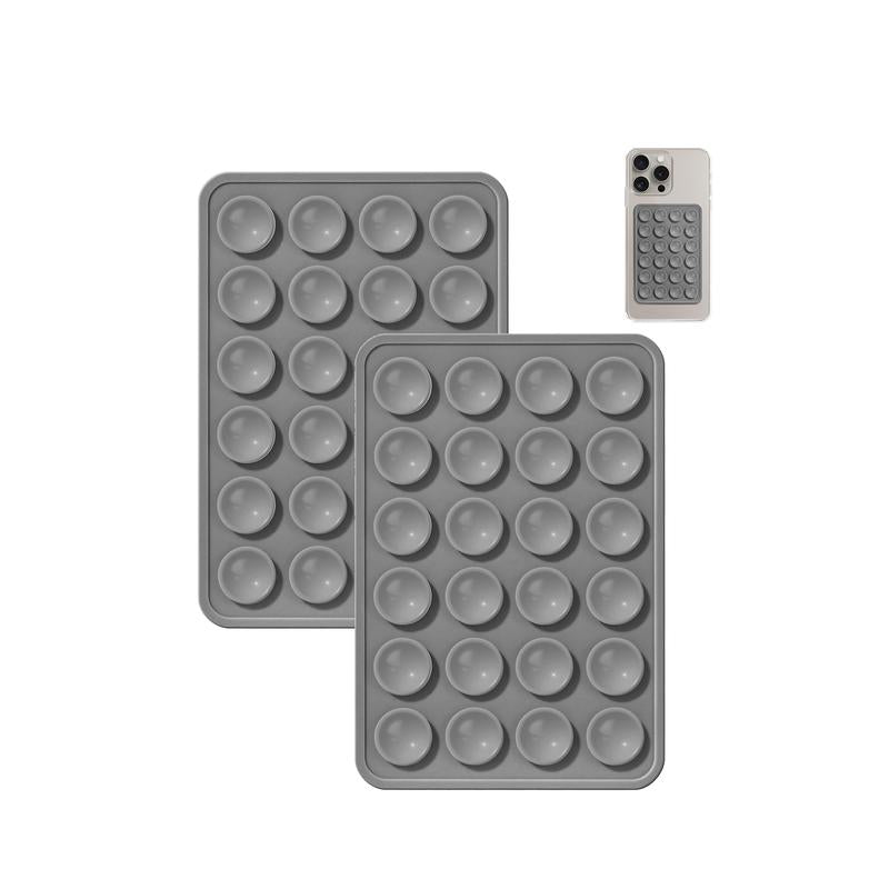 2PCS Silicone Suction Phone Case Mount Non Slip Suction Cup Phone Mount