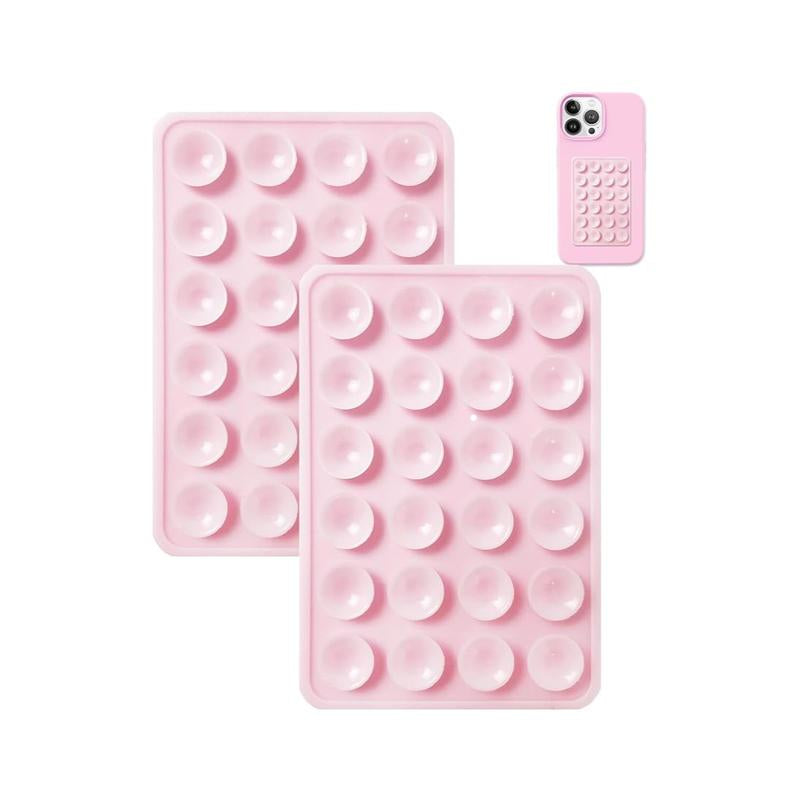 2PCS Silicone Suction Phone Case Mount Non Slip Suction Cup Phone Mount