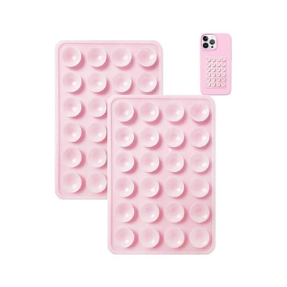2PCS Silicone Suction Phone Case Mount Non Slip Suction Cup Phone Mount