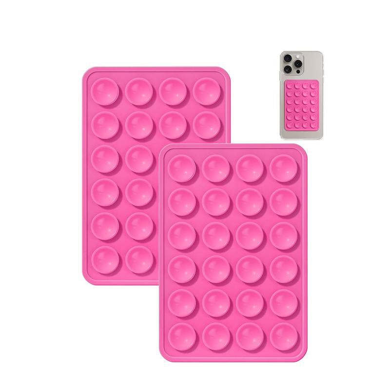 2PCS Silicone Suction Phone Case Mount Non Slip Suction Cup Phone Mount
