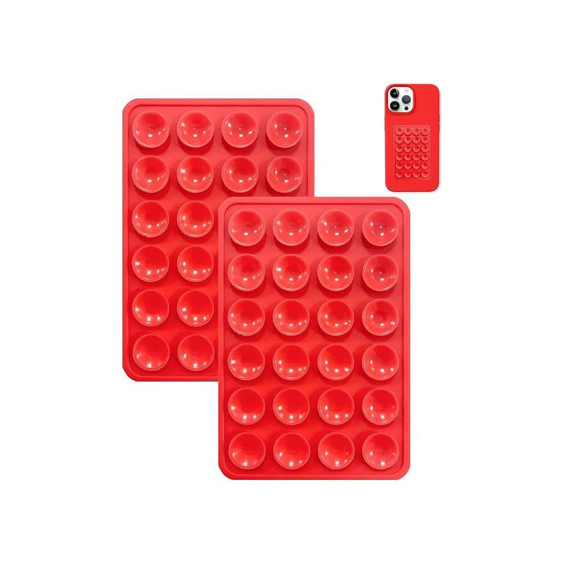 2PCS Silicone Suction Phone Case Mount Non Slip Suction Cup Phone Mount
