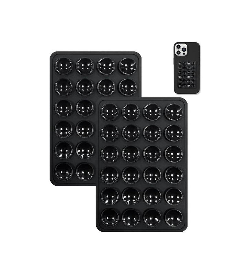 2PCS Silicone Suction Phone Case Mount Non Slip Suction Cup Phone Mount