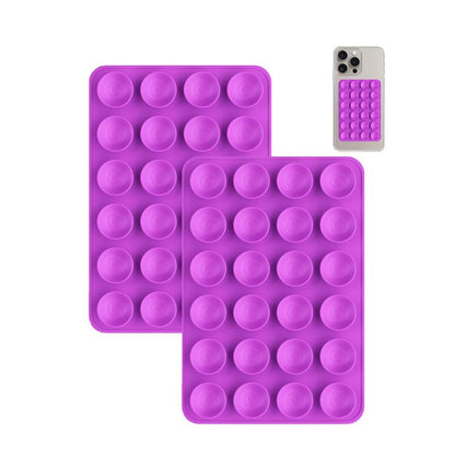 2PCS Silicone Suction Phone Case Mount Non Slip Suction Cup Phone Mount