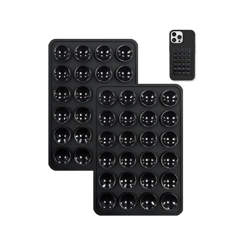 2PCS Silicone Suction Phone Case Mount Non Slip Suction Cup Phone Mount