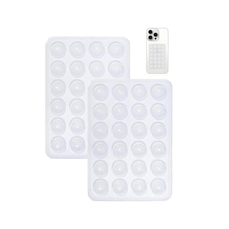 2PCS Silicone Suction Phone Case Mount Non Slip Suction Cup Phone Mount